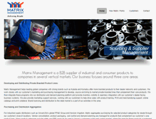 Tablet Screenshot of matrixmanagementinc.com